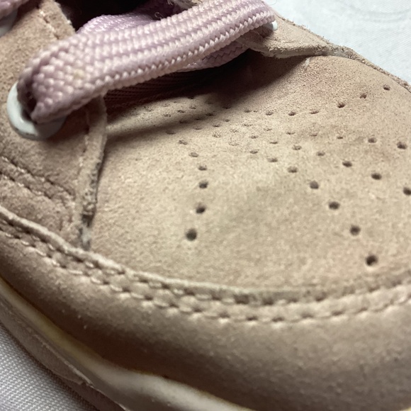 Ladies Skechers Sport memory foam slip on mule sneakers size 8 PINK SUEDE💚🩷💚 - Picture 10 of 14